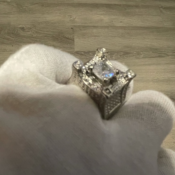 Diamond squared ring - Picture 2 of 7